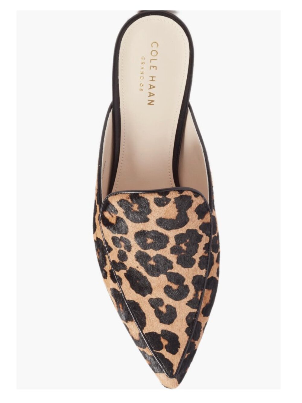 NIB Cole Haan Leopard/Ocelot Piper Calfhide Mule 7.5 Perfect Condition
